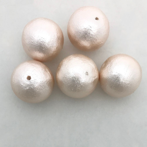 Miyuki Cotton Pearls, Pink (20mm) (Qty: 1)