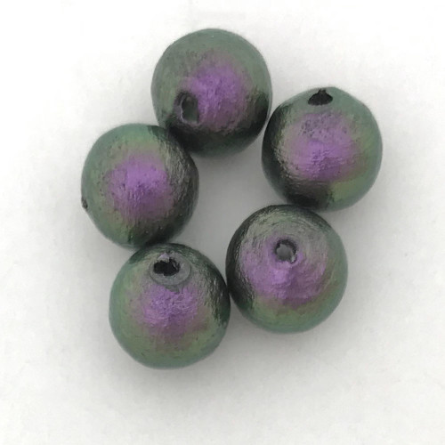 Miyuki Cotton Pearls, Rich Purple (8mm) (Qty: 5)