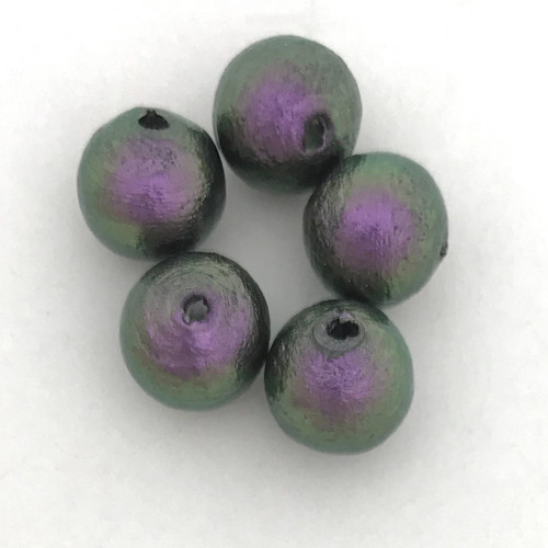 Miyuki Cotton Pearls, Rich Purple (10mm) (Qty: 5)