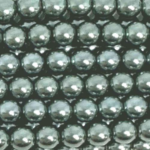 6mm Czech Glass Pearls, Silver Green (Qty: 25)