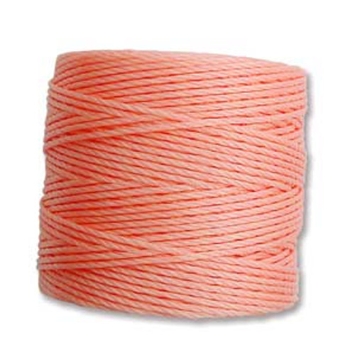S-Lon Bead Cord, Coral Pink (TEX 210, Medium Weight) (77 yd)