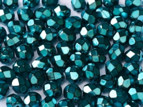 3mm Round Glass Beads, Blue Iris (Qty: 50) - Jill Wiseman Designs