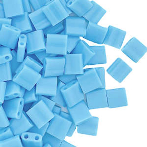 Tila Beads, Color 413, Opaque Turquoise Blue (10 gr.)