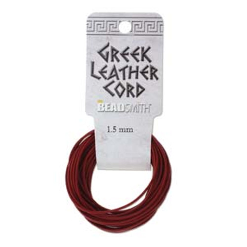 1.5mm Greek Leather, Red