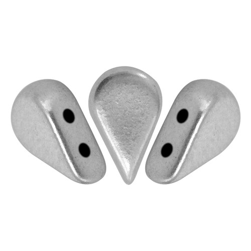 Amos par Puca Beads, Aluminum Silver (Qty: 25)