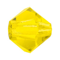 4mm Preciosa Bicones, Citrine (Qty: 50)