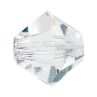 4mm Preciosa Bicones, Crystal (Qty: 50)
