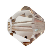 4mm Preciosa Bicones, Crystal Velvet (Qty: 50)
