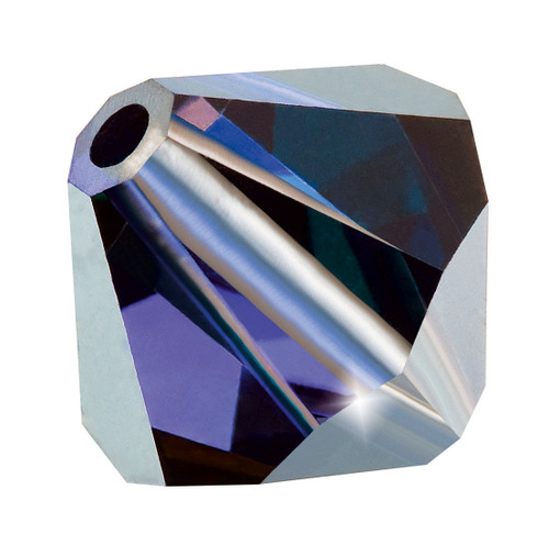 4mm Preciosa Bicones, Deep Tanzanite (Qty: 50)