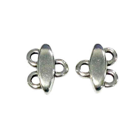 TierraCast 2-Strand Bead Ending, 9 x 9mm (Qty: 1 pair) Discontinued