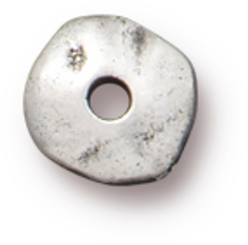TierraCast Nugget Spacer Bead, 7mm, Antique Pewter-Plated (Qty: 10)