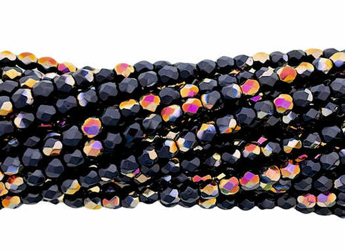 4mm Fire Polish, Navy Marea (Qty: 50) 4mm Fire Polish, Navy Marea (Qty: 50)