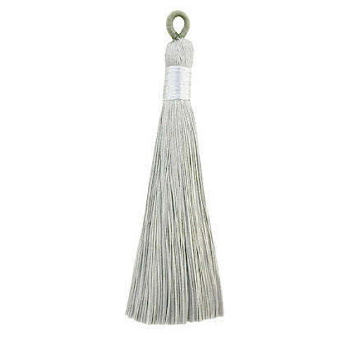 80mm Nylon Tassels, Grey (Qty: 1)