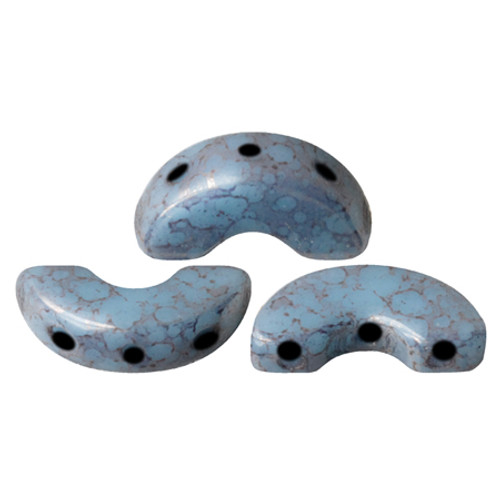 Arcos par Puca Beads, Opaque Blue Turquoise Bronze (Qty: 25)