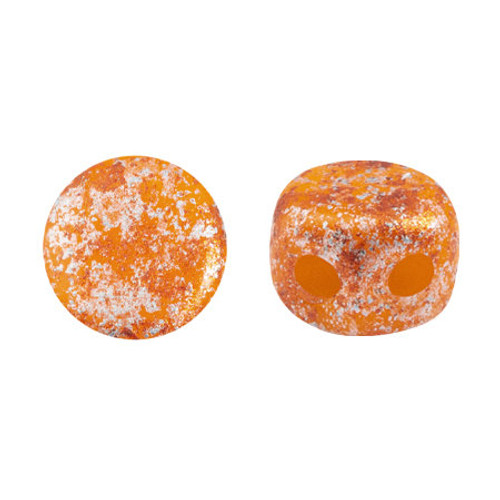 Kalos par Puca Beads, Tangerine Tweedy (Qty: 50)