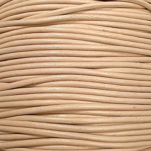 1.5mm Round Leather Cord, Petal (3 yards)