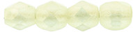 4mm Fire Polished Beads, Sueded Gold Jonquil (Qty: 50)