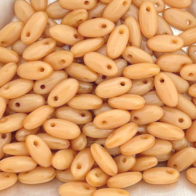 Rizo Beads, Light Carmel, 2.5 x 6mm (10 grams/140 to 150 beads)