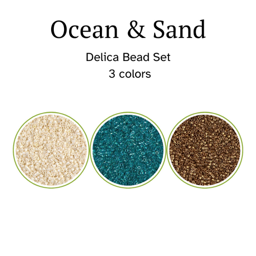 Size 11 Delicas Set, Ocean & Sand - 3 Colors