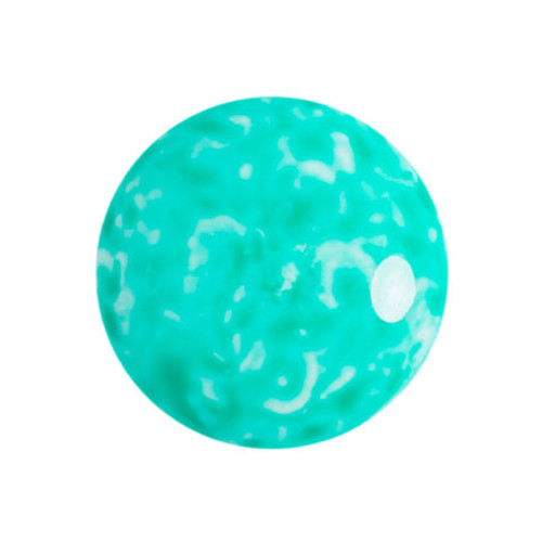 18mm Cabochon par Puca, Milky Green Turquoise (Qty: 1)