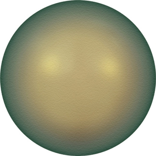 Swarovski 2mm Round Crystal Pearls, Antique Brass (Qty: 50)
