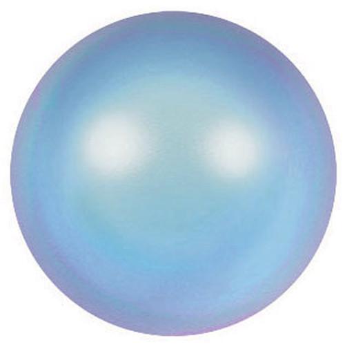 Brilliance 3mm Round Crystal Pearls, Iridescent Light Blue (Qty: 50)