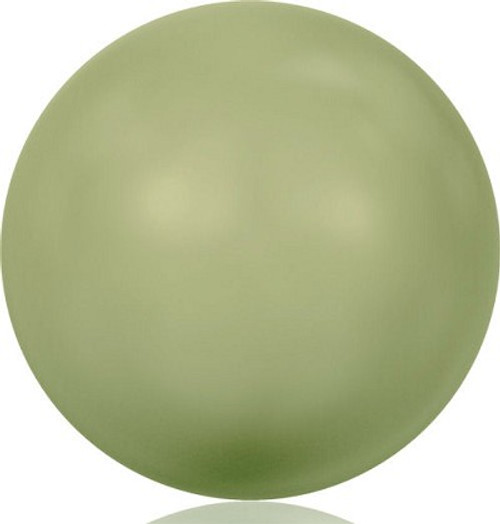 Brilliance 3mm Round Crystal Pearls, Light Green (Qty: 50)