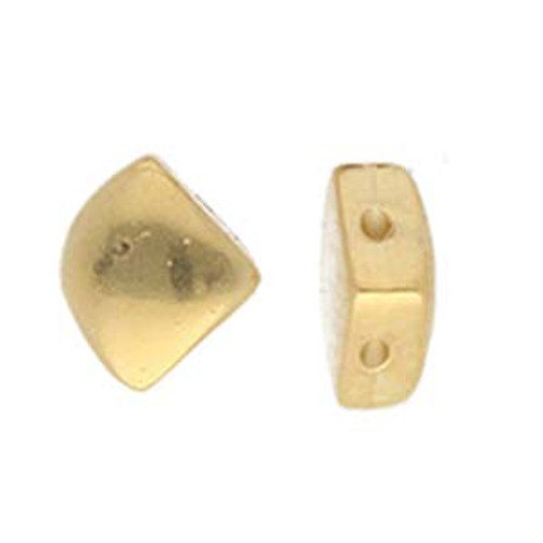 Cymbal Kardiani, Silky Side Bead, 24 K Gold Plate (Qty: 4)