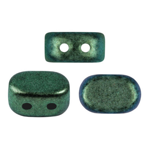 Lipsi par Puca Beads, Metallic Matte Green Turquoise (5 grams/~36 beads)