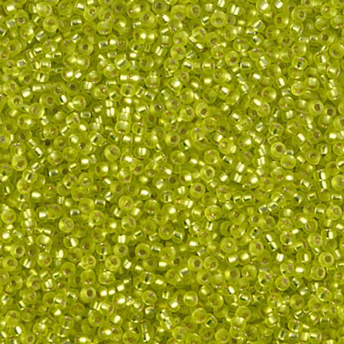 15-0014F, Matte Silver-Lined Chartreuse (14 gr.) Miyuki