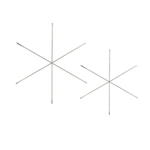 Snowflake Wire Form, 4.5 in (7 pc)