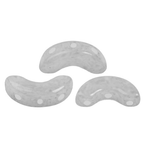 Arcos par Puca Beads, Milky Grey (Qty: 25)