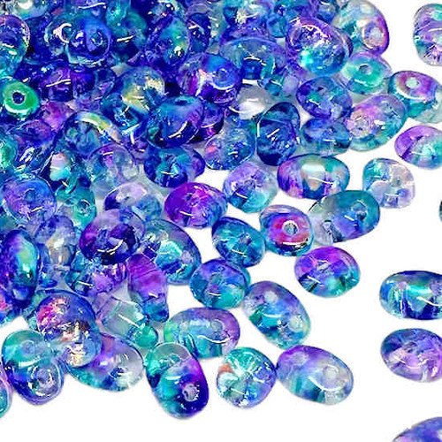 SuperDuos, Crystal Summer Rainbow Light Blue (10 gr.)