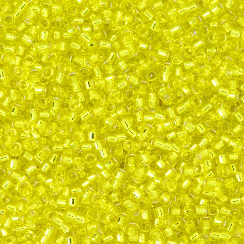 TOHO Aiko 11-32, Transparent Silver-Lined Lemon (5 grams)