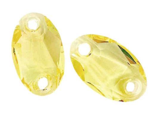 Swarovski 3231 Owlet Sew On Stone, Jonquil, 23x14mm (Qty: 2)