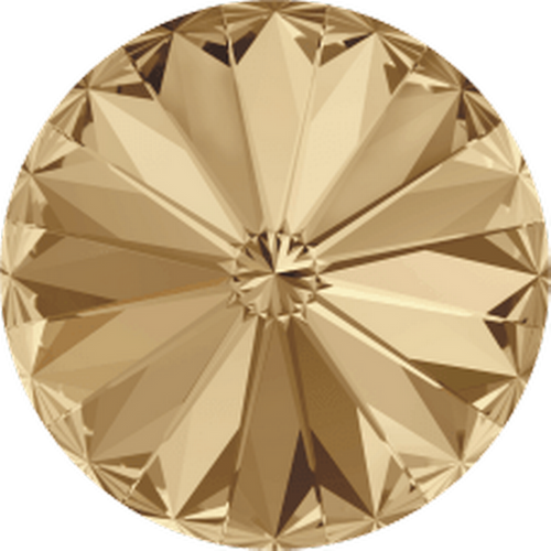 Brilliance 12mm Rivoli, Crystal Golden Shadow (Qty: 1) Foiled