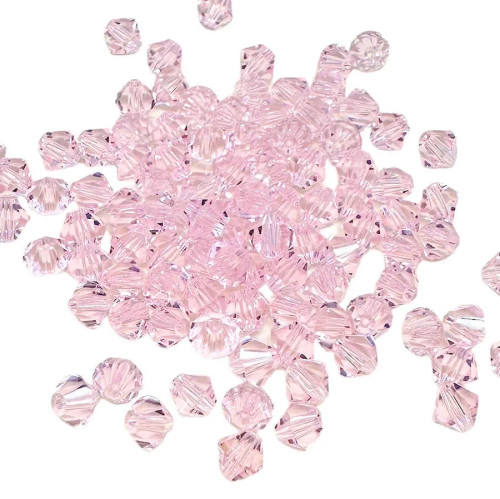 4mm Chinese Bicones, Rosaline (Qty: 100)