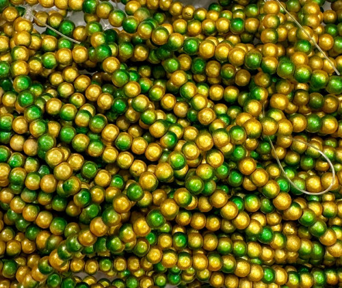 4mm Green Bay Packers Miracle Beads! (Qty: 50)
