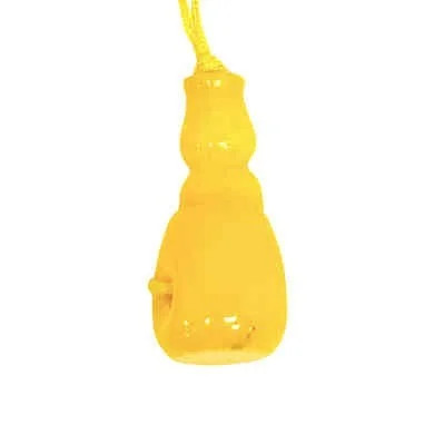 Gemstone Guru Bead Set, 3-hole, for Mala/Prayer Beads, 11mm, Honey Yellow Agate (Qty: 1)