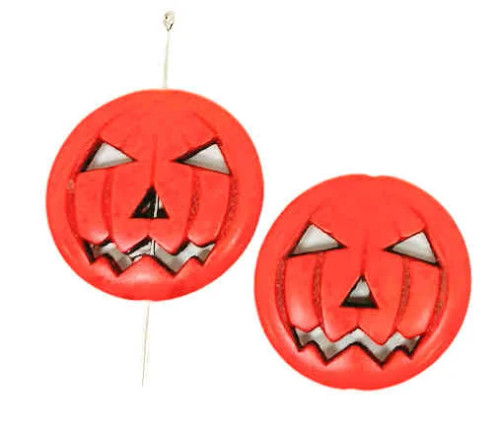 30mm Magnesite Pumpkin Beads (2 Pcs)