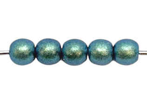 3mm Round Glass Beads, Green Turquoise (Qty: 50) 3mm Round Glass Beads, Green Turquoise (Qty: 50)