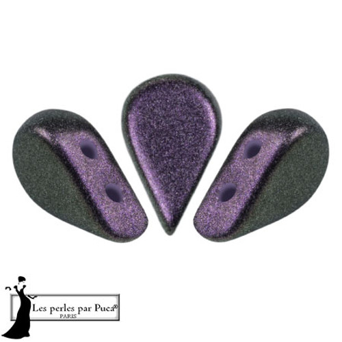 Amos par Puca Beads, Polynesian Dark Purple (Qty: 25)