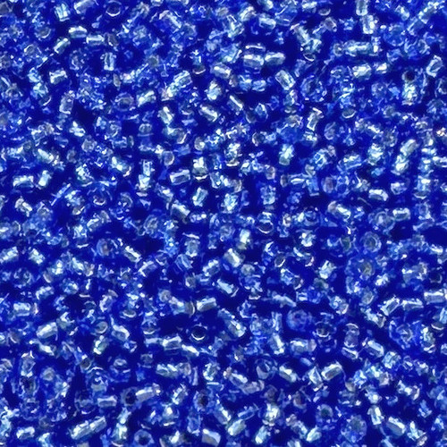 15-0035, Silver Lined Sapphire (14 gr.) Toho