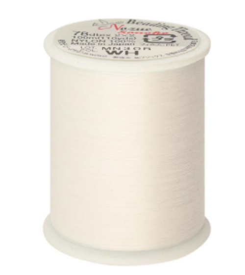 SoNo Beading Thread, White, 330dtex (110 yd)