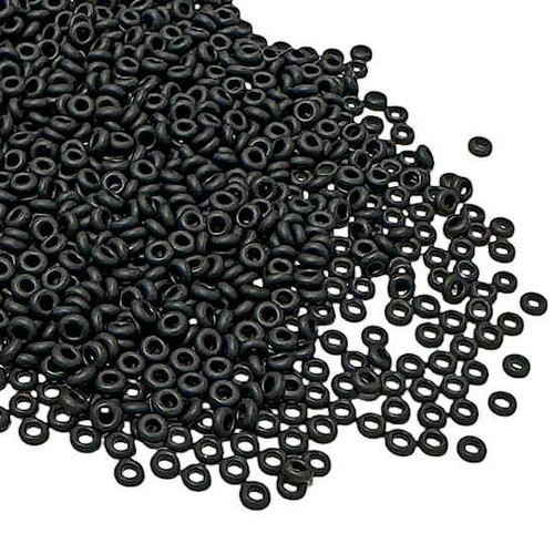 Size 11 Demi Rounds, 0049F, Matte Jet (10 gr.)