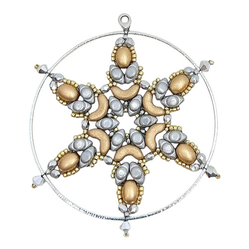 Snowflake Ornament Kit #13, Gilded Snowflake (Qty: 1) 