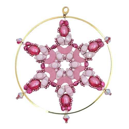 Snowflake Ornament Kit #15,  Cotton Candy Snowflake (Qty: 1) 