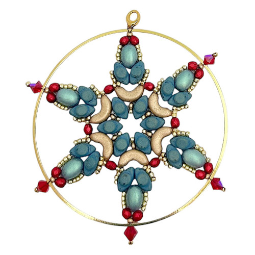 Snowflake Ornament Kit #19, Evergreen Snowflake (Qty: 1) 