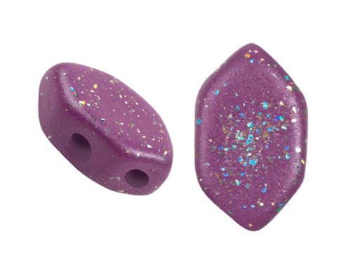 Paros par Puca Beads, Constellation Dark Magenta (Qty: 25)