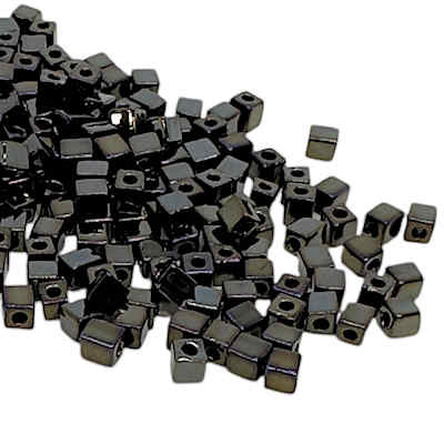 3mm Cube Bead, #458, Metallic Brown Iris (10 gr.) (Miyuki)